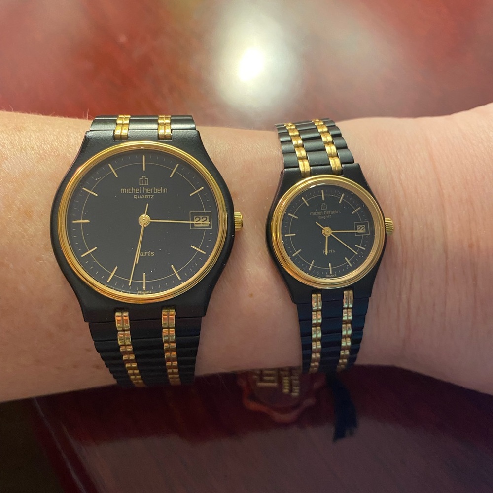 His & Hers Matching Brand New Vintage michel herbelin - Paris